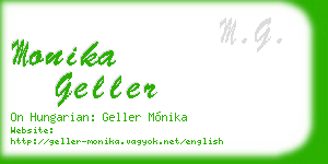 monika geller business card